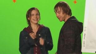 赫敏吻戏花絮,甜蜜瞬间曝光