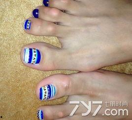 美甲图片脚指甲,美甲图片中的潮流脚指甲艺术解析
